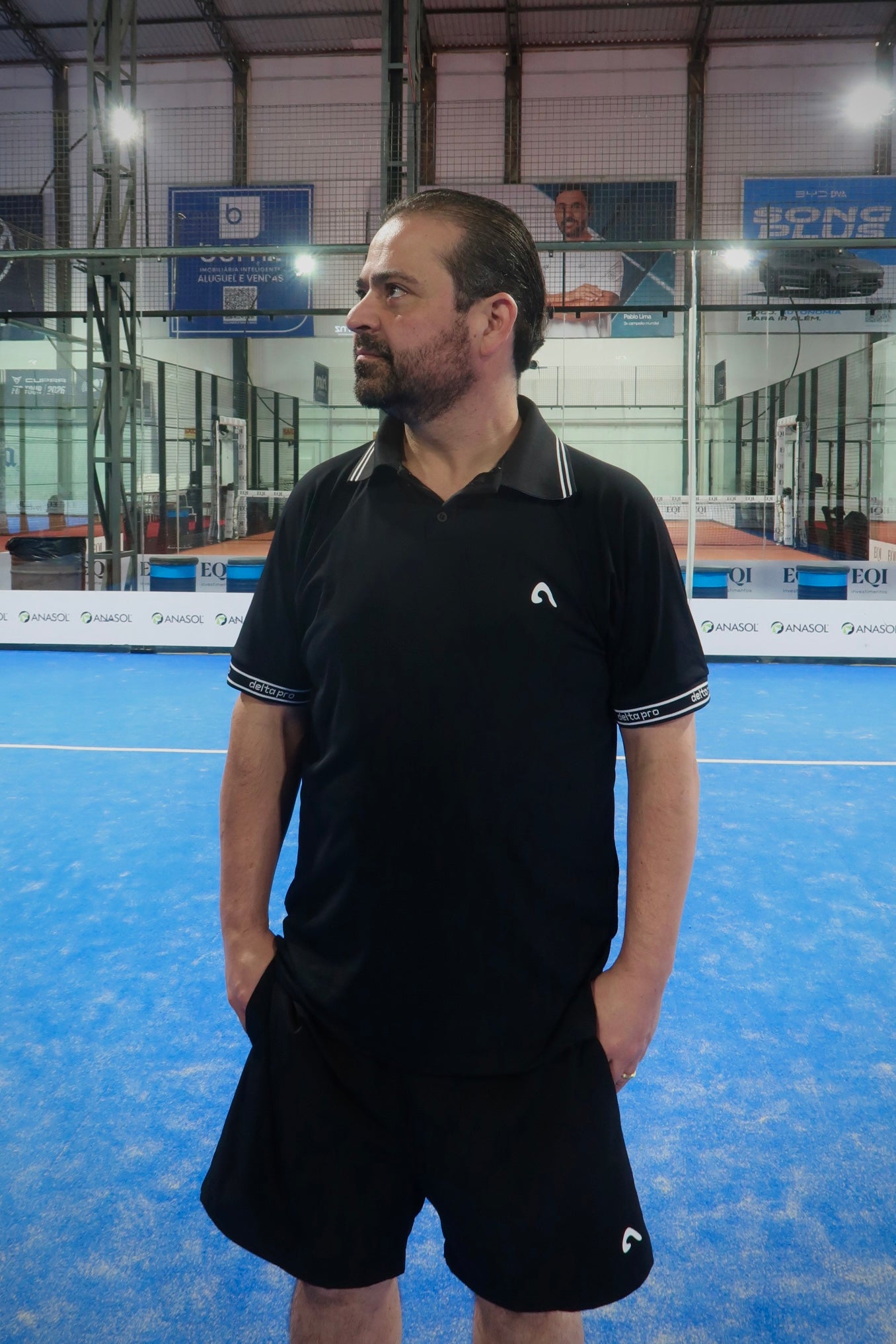 POLO ESPORTIVA DELTA PRO PRETA